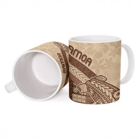 Samoa Mamanu Siapo Mocha Ceramic Mug Tatau Malie