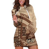 Samoa Mamanu Siapo Mocha Hoodie Dress Tatau Malie