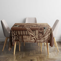 Samoa Mamanu Siapo Mocha Tablecloth Tatau Malie