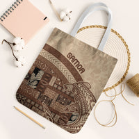 Samoa Mamanu Siapo Mocha Tote Bag Tatau Malie