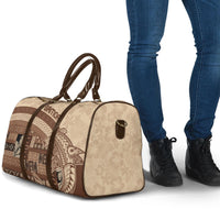 Samoa Mamanu Siapo Mocha Travel Bag Tatau Malie