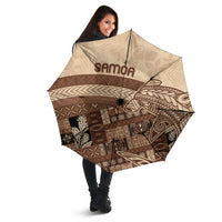 Samoa Mamanu Siapo Mocha Umbrella Tatau Malie