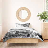 Samoa Mamanu Siapo Classic Black Bedding Set Tatau Malie