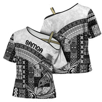 Samoa Mamanu Siapo Classic Black Cross Shoulder Shirt Tatau Malie