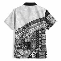 Samoa Mamanu Siapo Classic Black Hawaiian Shirt Tatau Malie