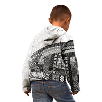 Samoa Mamanu Siapo Classic Black Kid Hoodie Tatau Malie