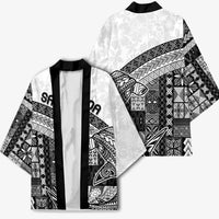 Samoa Mamanu Siapo Classic Black Kimono Tatau Malie