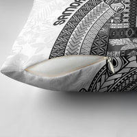 Samoa Mamanu Siapo Classic Black Pillow Cover Tatau Malie