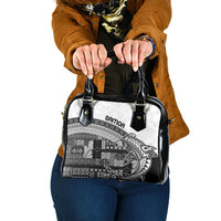 Samoa Mamanu Siapo Classic Black Shoulder Handbag Tatau Malie