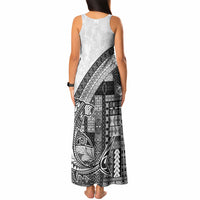 Samoa Mamanu Siapo Classic Black Tank Maxi Dress Tatau Malie