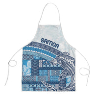 Samoa Mamanu Siapo Royal Blue Apron Tatau Malie