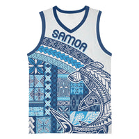 Samoa Mamanu Siapo Royal Blue Basketball Jersey Tatau Malie