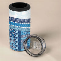 Samoa Mamanu Siapo Royal Blue 4 in 1 Can Cooler Tumbler Tatau Malie