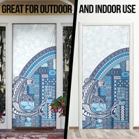 Samoa Mamanu Siapo Royal Blue Door Cover Tatau Malie