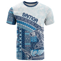 Samoa Mamanu Siapo Royal Blue T Shirt Tatau Malie