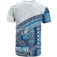 Samoa Mamanu Siapo Royal Blue T Shirt Tatau Malie