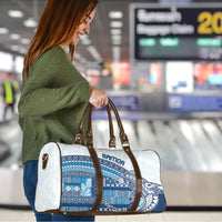 Samoa Mamanu Siapo Royal Blue Travel Bag Tatau Malie
