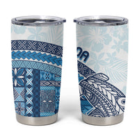 Samoa Mamanu Siapo Royal Blue Tumbler Cup Tatau Malie