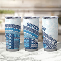 Samoa Mamanu Siapo Royal Blue Tumbler Cup Tatau Malie