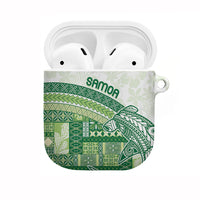 Samoa Mamanu Siapo Forest Green AirPods Case Tatau Malie