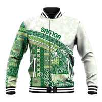 Samoa Mamanu Siapo Forest Green Baseball Jacket Tatau Malie
