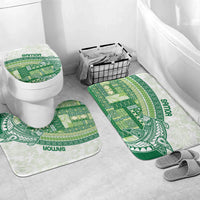 Samoa Mamanu Siapo Forest Green Bathroom Set Tatau Malie