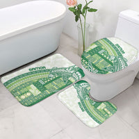 Samoa Mamanu Siapo Forest Green Bathroom Set Tatau Malie