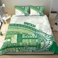 Samoa Mamanu Siapo Forest Green Bedding Set Tatau Malie