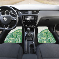 Samoa Mamanu Siapo Forest Green Car Mats Tatau Malie