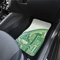 Samoa Mamanu Siapo Forest Green Car Mats Tatau Malie