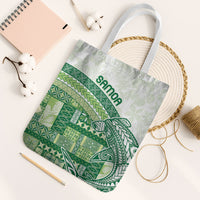 Samoa Mamanu Siapo Forest Green Tote Bag Tatau Malie