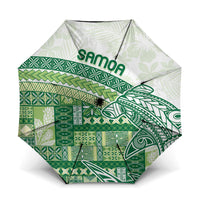 Samoa Mamanu Siapo Forest Green Umbrella Tatau Malie