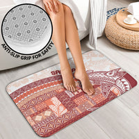 Samoa Mamanu Siapo Crimson Bathroom Set Tatau Malie