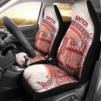 Samoa Mamanu Siapo Crimson Car Seat Cover Tatau Malie