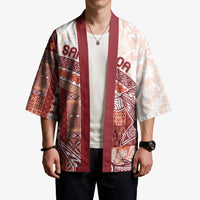 Samoa Mamanu Siapo Crimson Kimono Tatau Malie