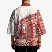 Samoa Mamanu Siapo Crimson Kimono Tatau Malie