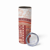 Samoa Mamanu Siapo Crimson Skinny Tumbler Tatau Malie
