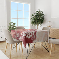 Samoa Mamanu Siapo Crimson Tablecloth Tatau Malie