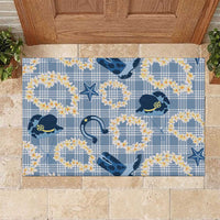 Aloha Hawaii Paniolo Jeans Palaka Rubber Doormat Coastal Rodeo - Polynesian Pride