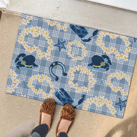 Aloha Hawaii Paniolo Jeans Palaka Rubber Doormat Coastal Rodeo - Polynesian Pride