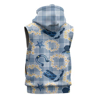 Aloha Hawaii Paniolo Jeans Palaka Sleeveless Hoodie Coastal Rodeo - Polynesian Pride