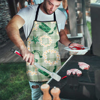 Aloha Hawaii Paniolo Mint Palaka Apron Coastal Rodeo - Polynesian Pride