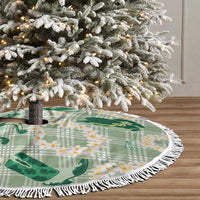 Aloha Hawaii Paniolo Mint Palaka Tree Skirt Coastal Rodeo - Polynesian Pride