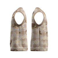 Aloha Hawaii Paniolo Khaki Palaka Christmas Knitted V-Neck Vest Coastal Rodeo - Polynesian Pride