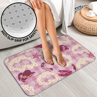 Aloha Hawaii Paniolo Lokelani Rose Palaka Bathroom Set Coastal Rodeo - Polynesian Pride