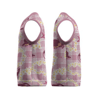 Aloha Hawaii Paniolo Lokelani Rose Palaka Christmas Knitted V-Neck Vest Coastal Rodeo - Polynesian Pride