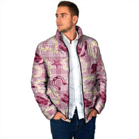 Aloha Hawaii Paniolo Lokelani Rose Palaka Padded Jacket Coastal Rodeo - Polynesian Pride