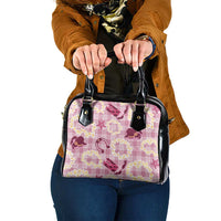Aloha Hawaii Paniolo Lokelani Rose Palaka Shoulder Handbag Coastal Rodeo - Polynesian Pride