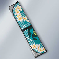 Aloha Hawaii Paniolo Teal Palaka Auto Sun Shade Coastal Rodeo - Polynesian Pride