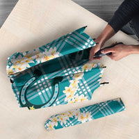 Aloha Hawaii Paniolo Teal Palaka Umbrella Coastal Rodeo - Polynesian Pride